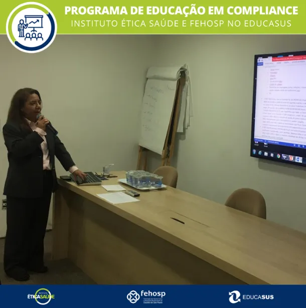 Instituto Ética Saúde, em parceria com a Fehosp, promove palestra sobre contabilidade e compliance, em São Paulo